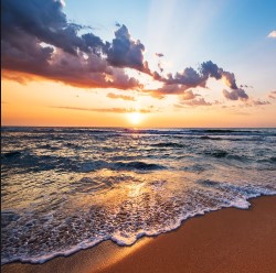 Golden sand and turquoise waters